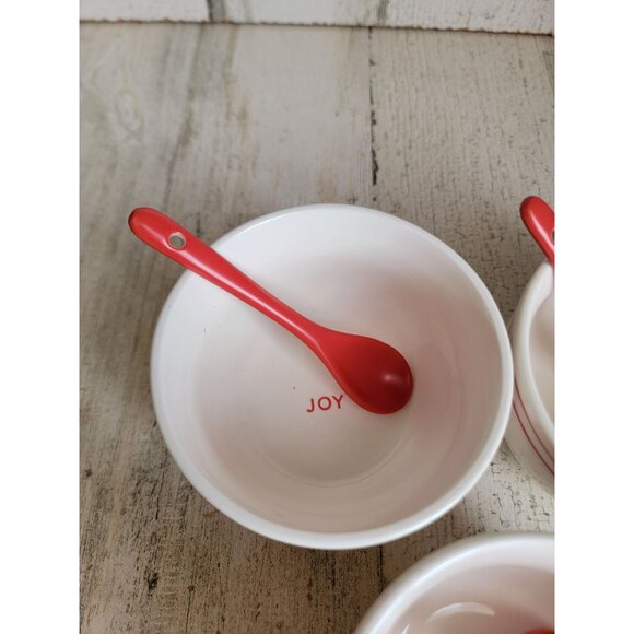 Hallmark Joy Love Cheer mini bowl spoon Xmas set - Picture 4 of 7